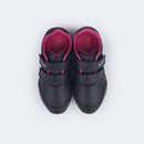 Tênis Escolar  Pampili Honey Calce Fácil Preto e Pink