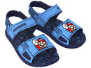 Sandália Infantil Menino Super Mário Grendene Grafite /Azul