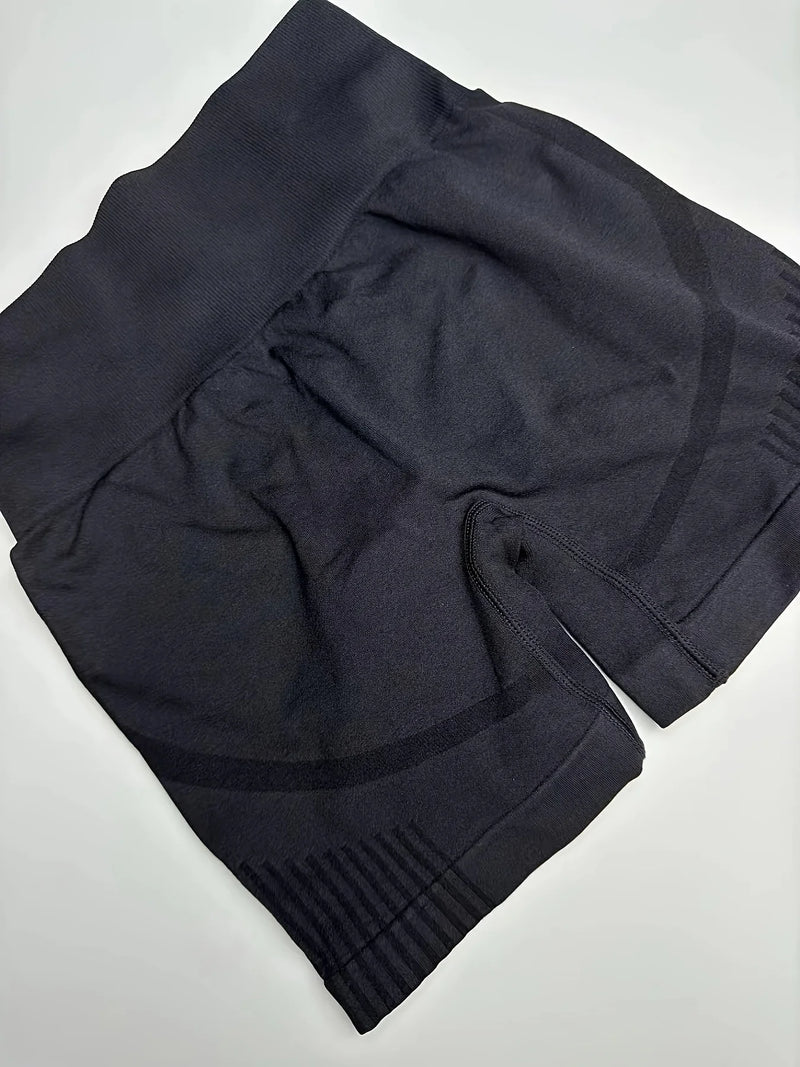 Shorts de ioga femininos de cintura alta