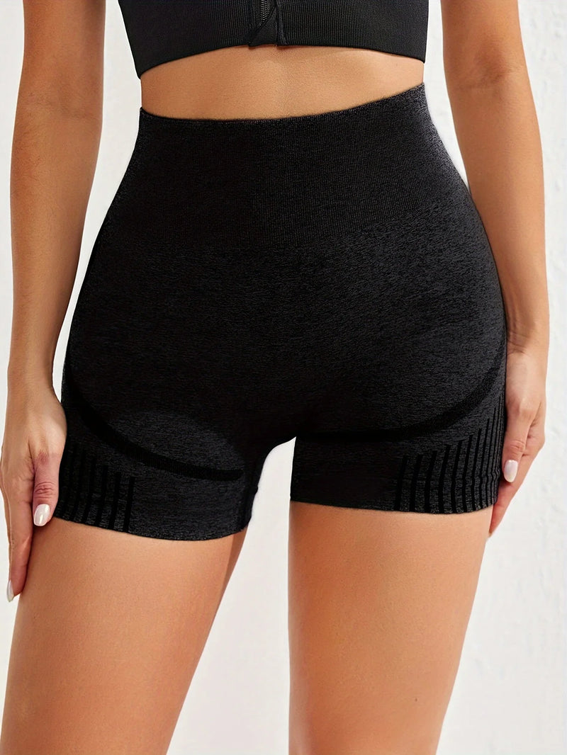 Shorts de ioga femininos de cintura alta