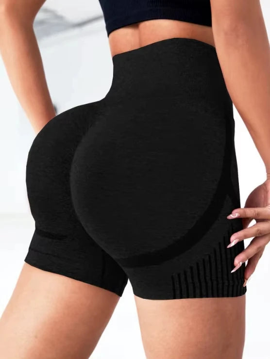 Shorts de ioga femininos de cintura alta