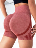 Shorts de ioga femininos de cintura alta