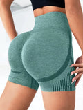Shorts de ioga femininos de cintura alta