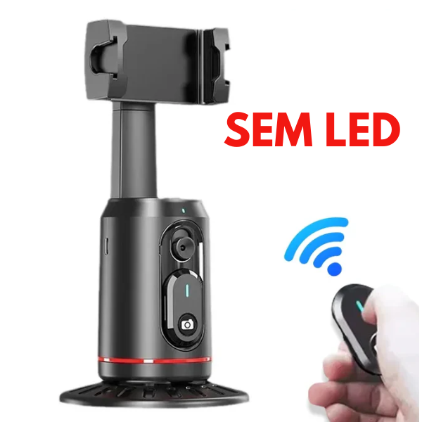 Estabilizador de gimbal de acompanhamento com rotação 360 VIKEFON Monopé de mesa com rastreamento facial e controle remoto para fotografia ao vivo no TikTok
