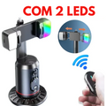 Estabilizador de gimbal de acompanhamento com rotação 360 VIKEFON Monopé de mesa com rastreamento facial e controle remoto para fotografia ao vivo no TikTok