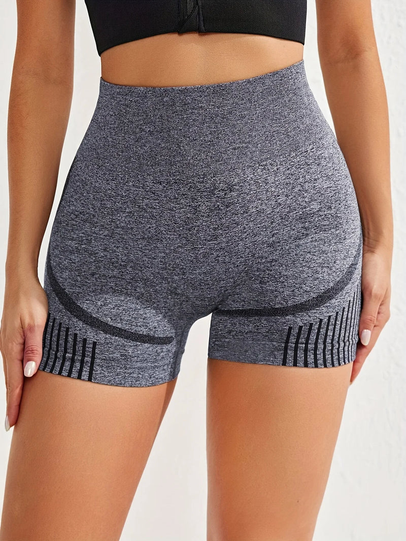 Shorts de ioga femininos de cintura alta