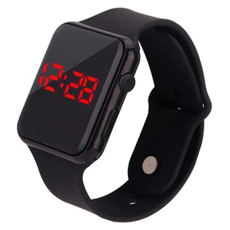 Relógio Digital Esportivo Masculino e feminino Led Preto Pulseira de Silicone