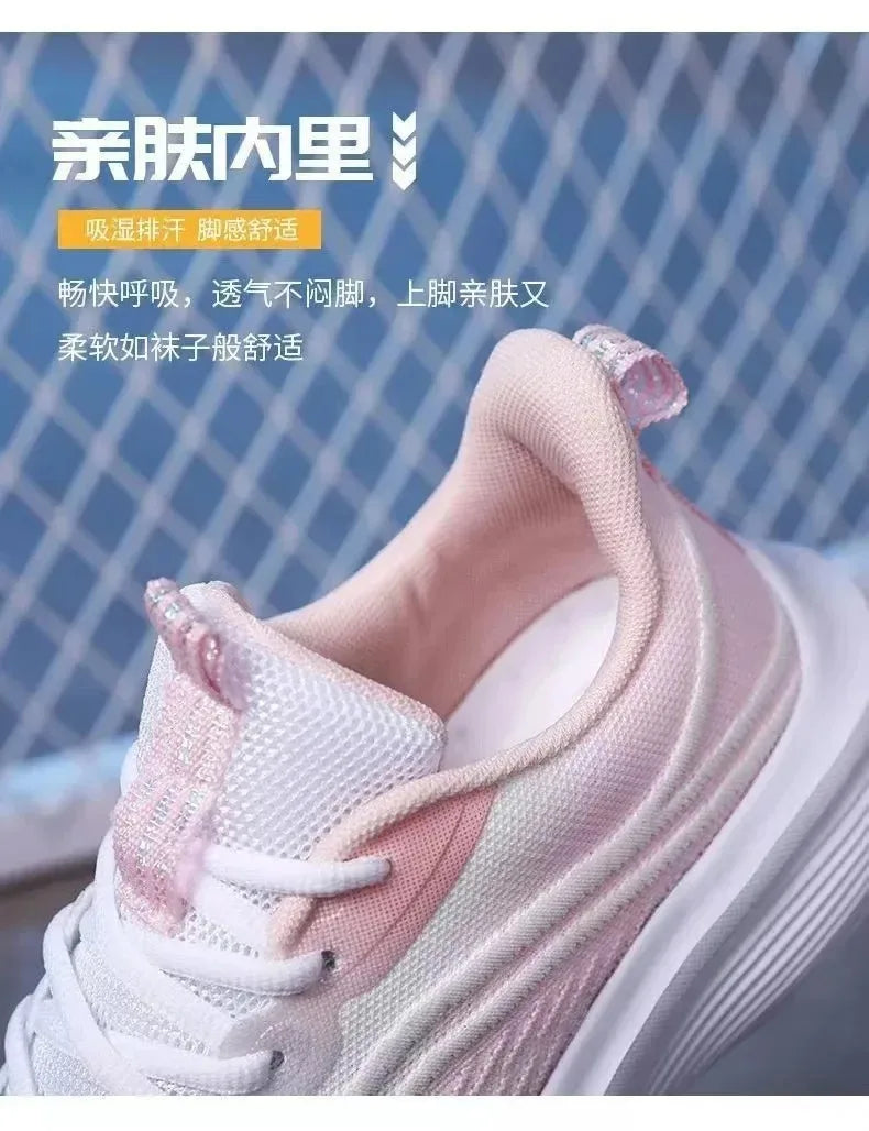 Tênis esportivo casual para corrida e Caminhada moda verão, antiderrapante,  malha respirável, tendência feminina, 2025.