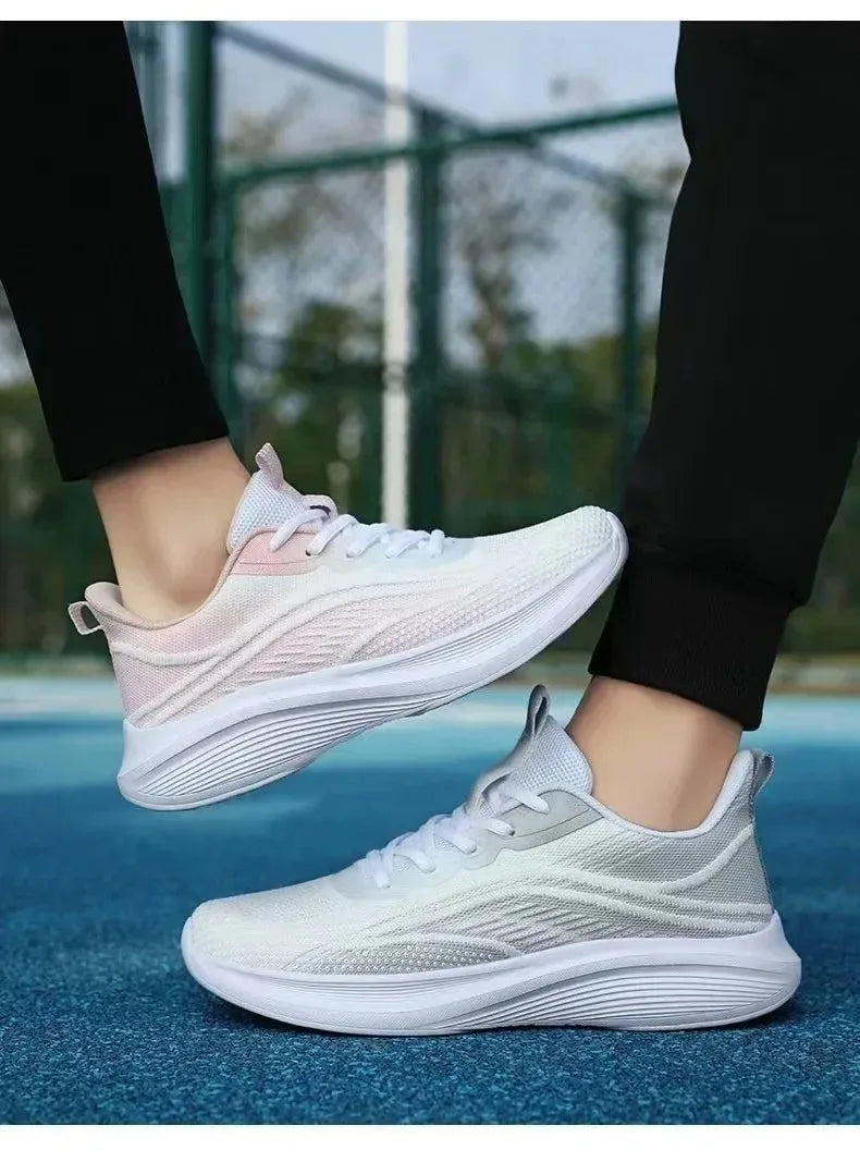 Tênis esportivo casual para corrida e Caminhada moda verão, antiderrapante,  malha respirável, tendência feminina, 2025.