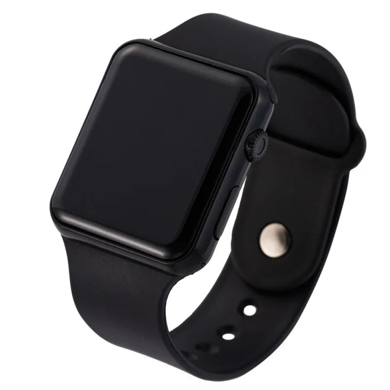 Relógio Digital Esportivo Masculino e feminino Led Preto Pulseira de Silicone
