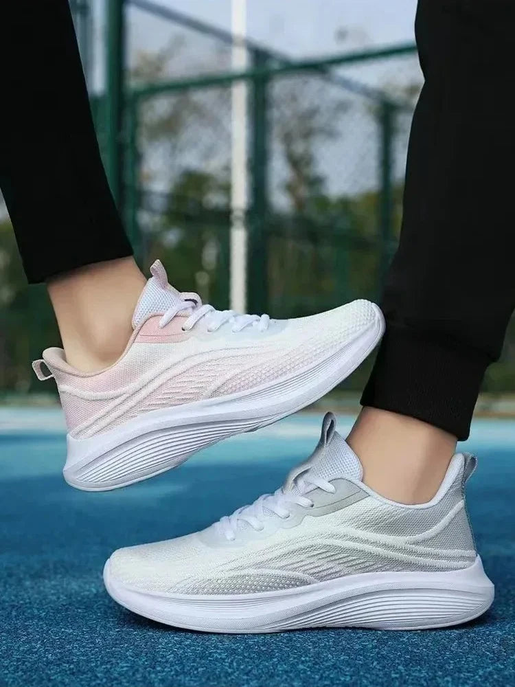Tênis esportivo casual para corrida e Caminhada moda verão, antiderrapante,  malha respirável, tendência feminina, 2025.