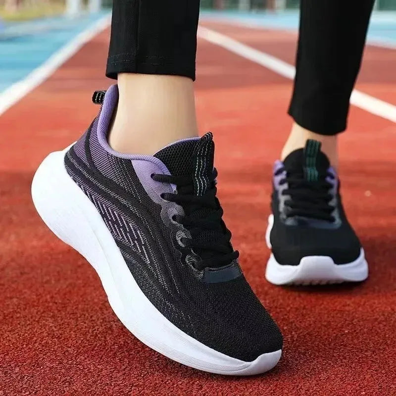 Tênis esportivo casual para corrida e Caminhada moda verão, antiderrapante,  malha respirável, tendência feminina, 2025.