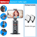 Roreta NEW Axis 360 Rotation Gimbal Stabilizer Selfie Stick Foldable With Bluetooth Shutter Monopod For Smartphone IOS Android