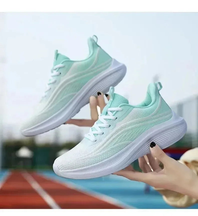 Tênis esportivo casual para corrida e Caminhada moda verão, antiderrapante,  malha respirável, tendência feminina, 2025.
