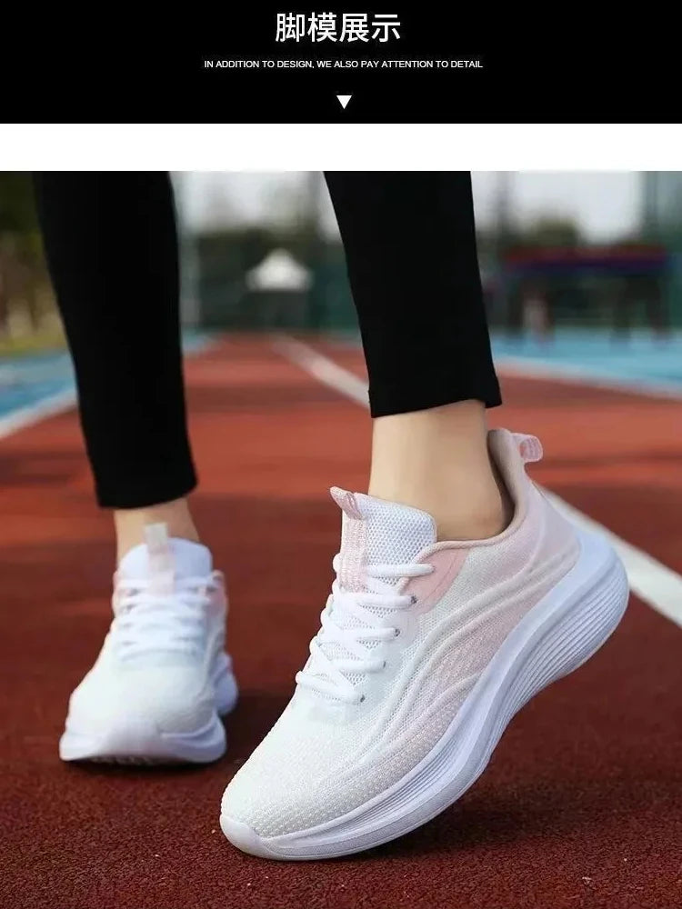 Tênis esportivo casual para corrida e Caminhada moda verão, antiderrapante,  malha respirável, tendência feminina, 2025.