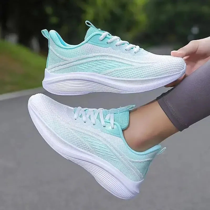Tênis esportivo casual para corrida e Caminhada moda verão, antiderrapante,  malha respirável, tendência feminina, 2025.