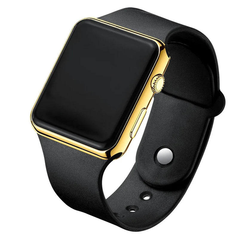 Relógio Digital Esportivo Masculino e feminino Led Preto Pulseira de Silicone