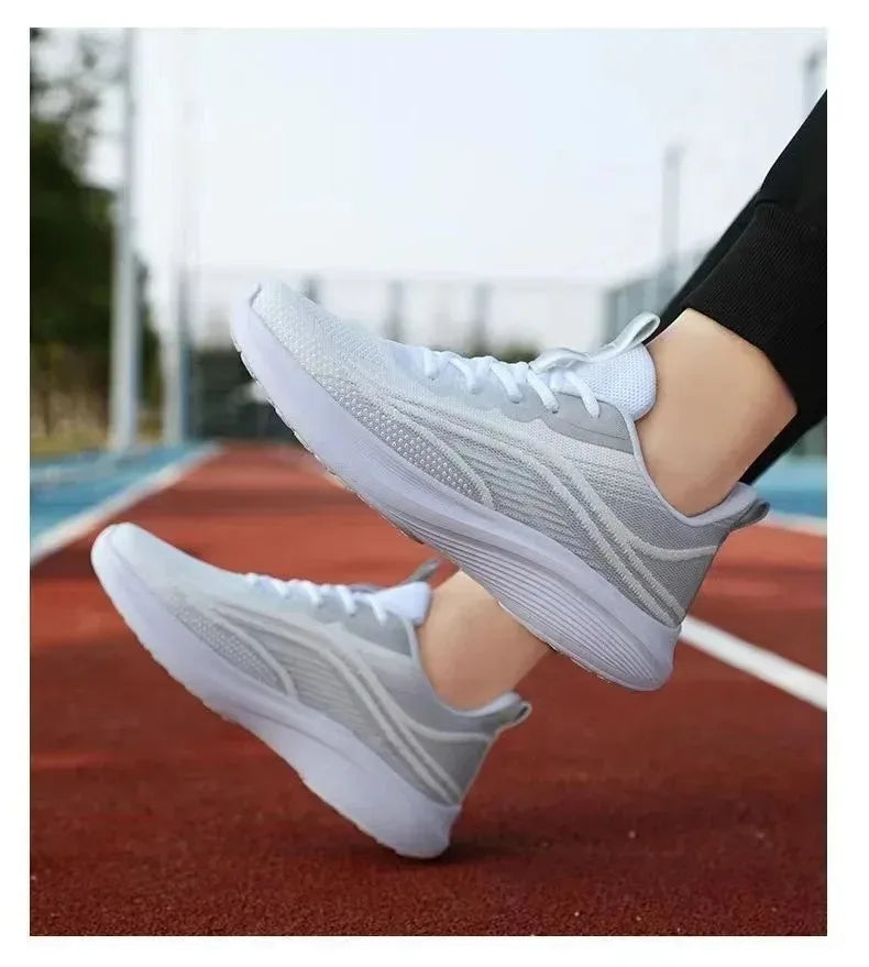 Tênis esportivo casual para corrida e Caminhada moda verão, antiderrapante,  malha respirável, tendência feminina, 2025.