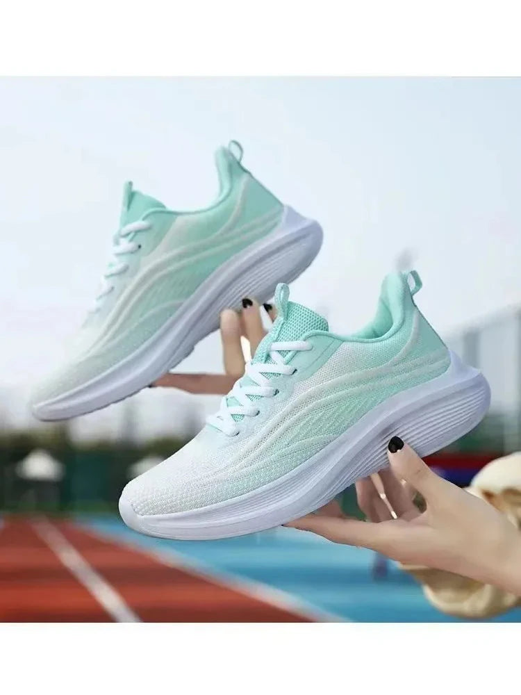 Tênis esportivo casual para corrida e Caminhada moda verão, antiderrapante,  malha respirável, tendência feminina, 2025.